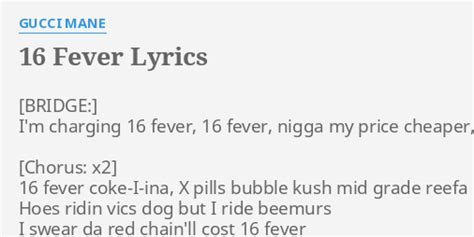 16 fever gucci mane|Gucci Mane – 16 Fever Lyrics .